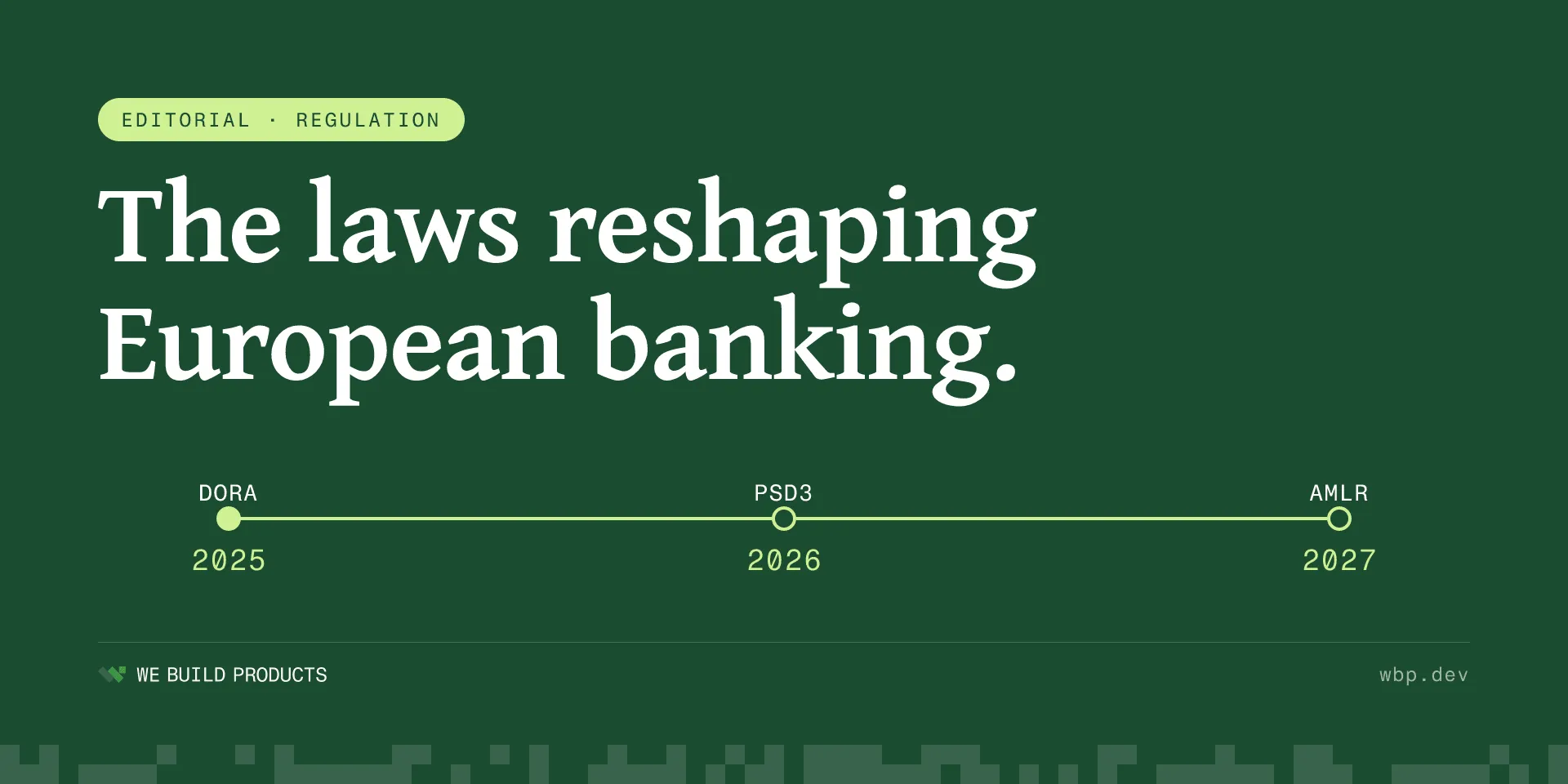 The Most Important Legislation Shaping European Banking in 2026